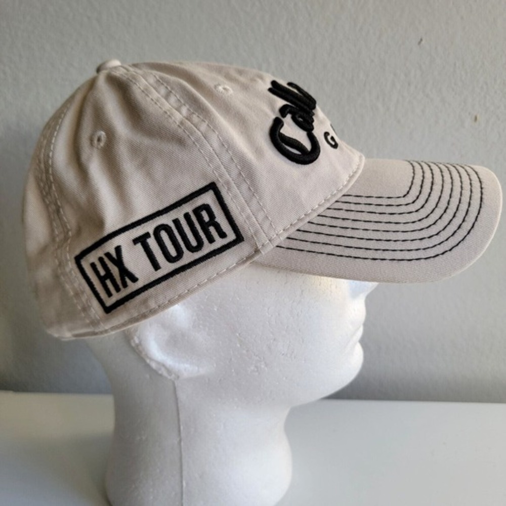 CALLAWAY GOLF Hat Cap HX Tour FT-5 NEW ERA Tan Black Adjustable Strap - Picture 2 of 7